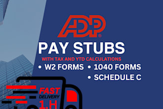 do w2, schedule c, 1040 and paystubs