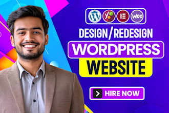 be your wordpress developer, design, redesign wordpress, website development