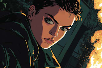 draw your comic art, comic book, illustrations, comic pages