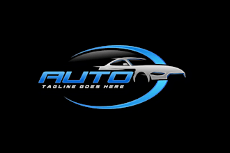 create an automotive design racing logo