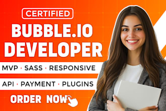 build your bubble io web app, landing page, or saas mvp professionally
