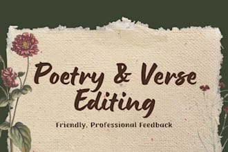 edit your poetry or verse