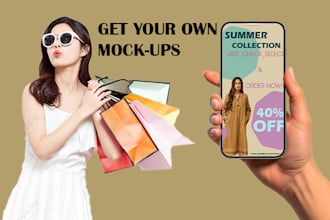 turn your designs into  stunning mockups fast turnaround