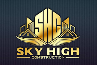 make a luxury real estate, construction, property, realtor logo