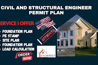 do structural engineer services, structural design, load calculations, pe stamp
