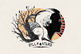 create artistic line art or minimalist tattoo design