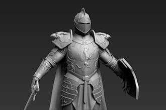 design realistic 3d cosplay armor, props, weapons and helmets for 3d printing