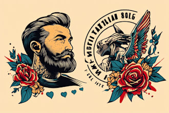 create any design in flash traditional tattoo style