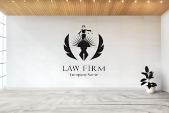 design law firm lawyer notary attorney justice law office advocate legal logo