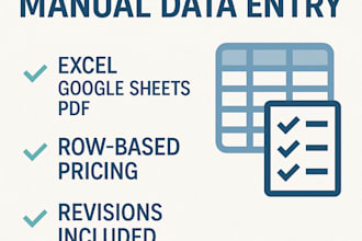 provide fast, accurate, and reliable data entry services