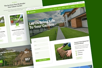 create healthcare website, lawn care website, pet care website, petcare
