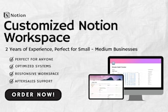 create custom notion workspace to your bussiness