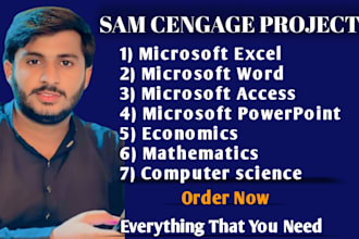 do urgently your sam cengage microsoft office projects and any other projects
