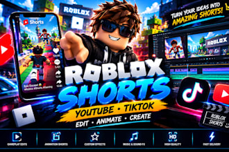 create engaging roblox shorts and videos for youtube and tiktok