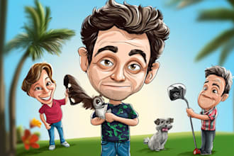 draw you in any cartoon, anime or caricature