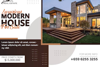 design flyer, bifold, trifold, postcard, brochure for you