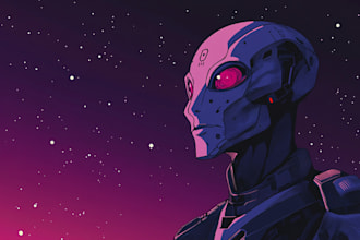 design spaceship, sci fi illustration and game art for you
