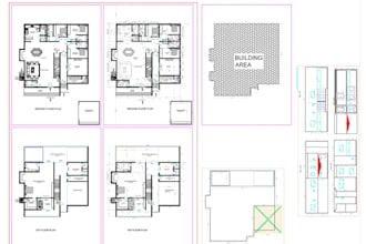 you will get 2d floor plan and detail working drawing in autocad