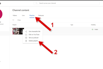 delete youtube channel and remove negative video