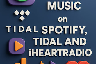 promote your spotify music on tidal and iheartradio