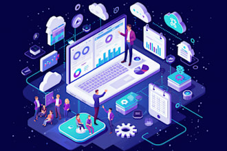 do isometric illustrations for websites, apps, saas pitch deck