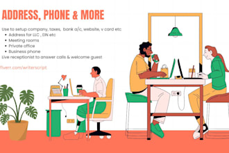 give your business an address, phone number, parcels, receptionist, meeting room