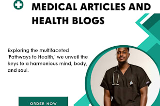 write medical articles and health blogs as a doctor