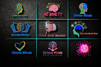 design neuro, brain, psychological , pharmacy and science logo for your brand
