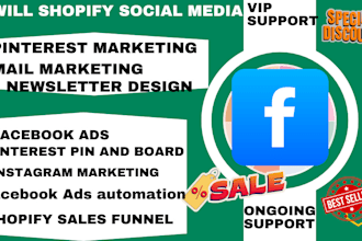 create etsy and shopify ecommerce ads pinterest tiktok ads instagram marketing