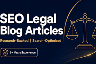 write SEO optimized legal blog articles and content