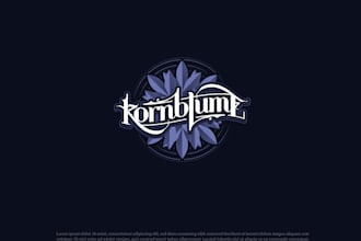 design a professional script or typography logo