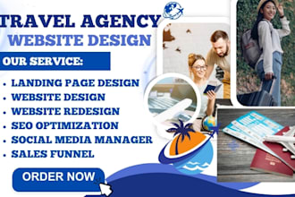 build wordpress travel agent website travel agency website tour travel agency