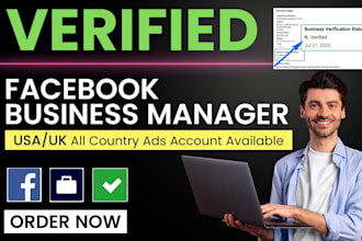 fix and provide facebook business manager with profile or immortal bm within 1hr