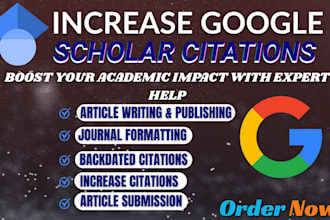increase google scholar citation backdated citation and article writing