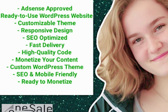 provide premium adsense approved wordpress website for sale
