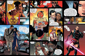illustrate comic book graphic novel comic book artist comic page