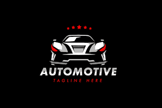 make a auto dealership, car detailing, auto repair and automotive logo