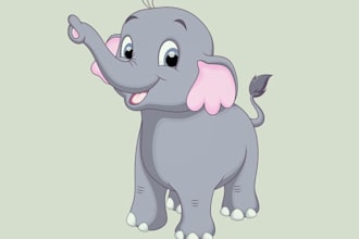create unique cartoon and animal illustrations