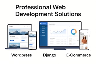 develop wordpress django or woocommerce websites with SEO optimization