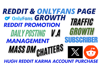 onlyfans page promotion fanvue chatter management social media marketing growth