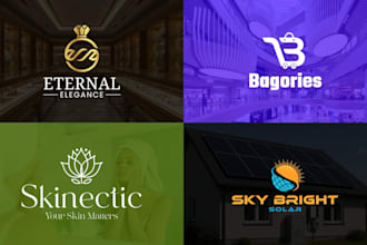 do modern minimalist custom logo design and redesign