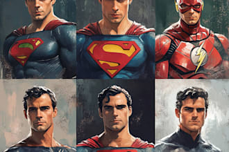 create comic book and custom illustration