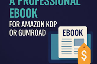 write and format a professional ebook for amazon KDP or gumroad