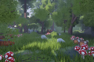 build a low poly or terrain map