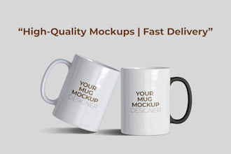 create realistic mug mockups for your etsy store