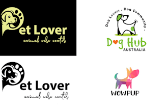 modern pet  minimalist logo for pet vets and pet shop