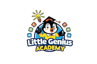 make awesome little genius academy logo