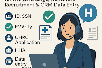virtual assistant for hhaexchange, homecare recruitment and CRM data management