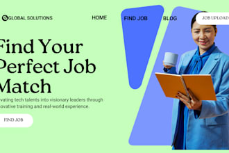 design, redesign recruitment website job portal job board hiring staff website