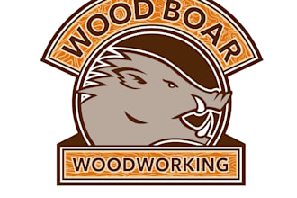 design a custom woodworking, carpentry, or woodcraft logo